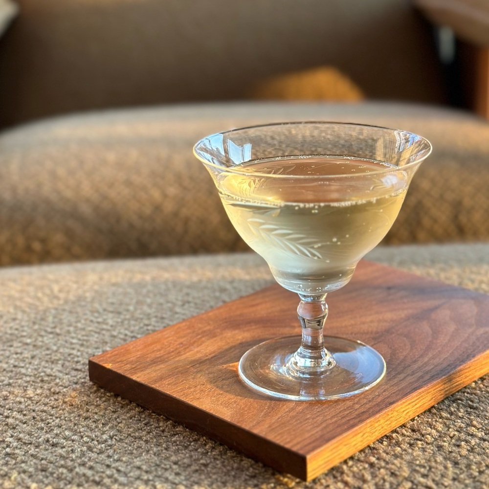 SOLD Vintage Coupe Glasses x2